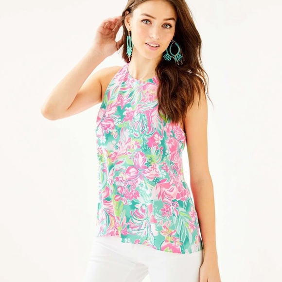 Lilly Pulitzer Lyle Hot on the Scene Pint top - Picture 4 of 11